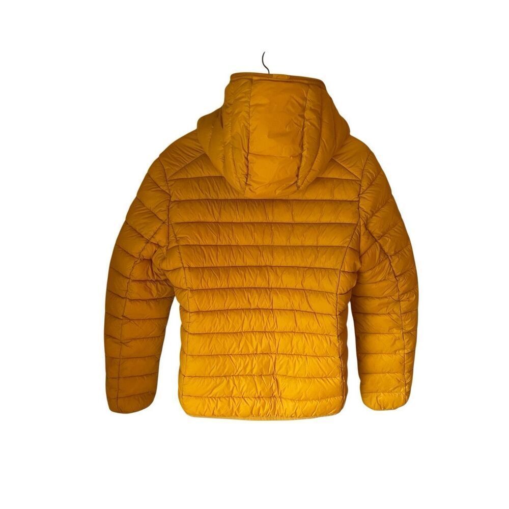 Save the Duck Mustard , XL. Lightweight Hooded Puffer. Cruelty Free. Packable - Picture 7 of 16